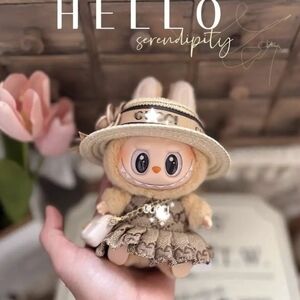 Labubu Luxury Clothes Set Labubu Designer Dio Skirt Clothing with Hat an…